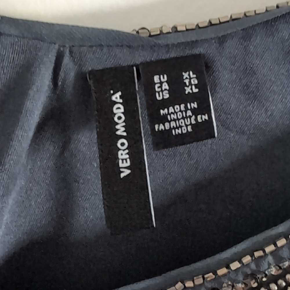 Vero Moda Dark Gray Embellished Camisole - Picture 2 of 5